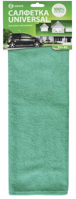 Салфетка микрофибровая GRASS, 220 г/м, 35х40см (1шт)