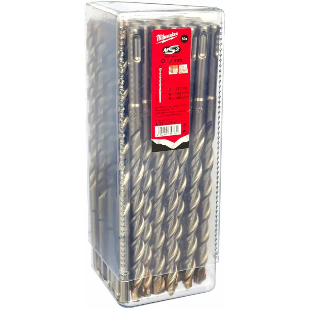 Фото Бур SDS+ (12х210 мм; 50 шт.) Milwaukee 4932399186 4932399186