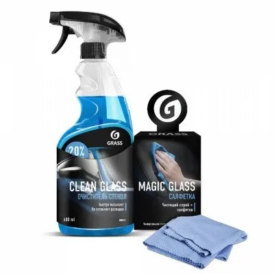 Набор очиститель стекол + салфетка GRASS 2021 МК