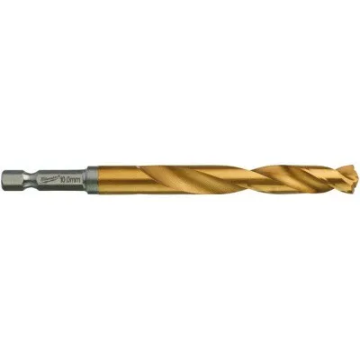 Сверло по металлу RedHEX HSS-G TiN (10х76х120 мм) Milwaukee 48894723