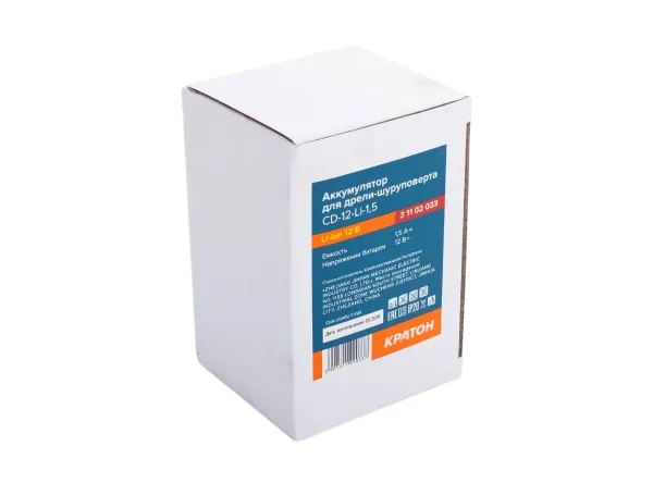 Фото Аккумулятор для дрели-шуруповерта Кратон CD-12-Li-1,5 от002003519