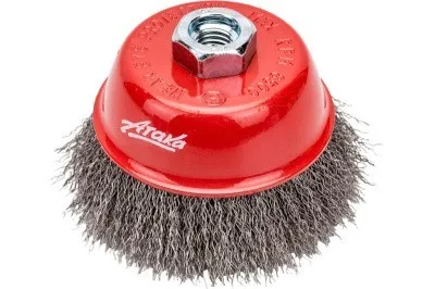 Щетка чашеобразная гофрированная (100 мм M14) нержавеющая сталь №152 0110014430 АТАКА 34722