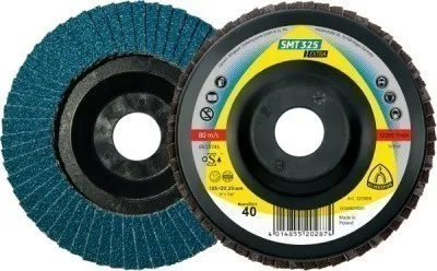 Тарельчатый лепестковый круг Klingspor SMT 325 Extra 125 P80 выпуклый, упак. 10 шт