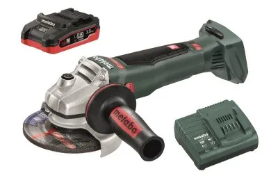 Аккумуляторная угловая шлифмашина Metabo WB 18 LTX BL 125 QUICK с акк 3,5 Ач + ЗУ ASC 55