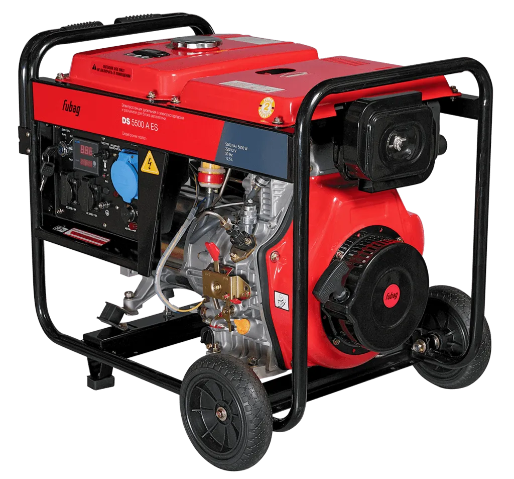 Фото Дизельный генератор Fubag DS 5500 A ES с электростартером и коннектором автоматики 838211