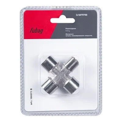 Переходник Fubag 3/8 дюйма FFFM, блистер 1 шт