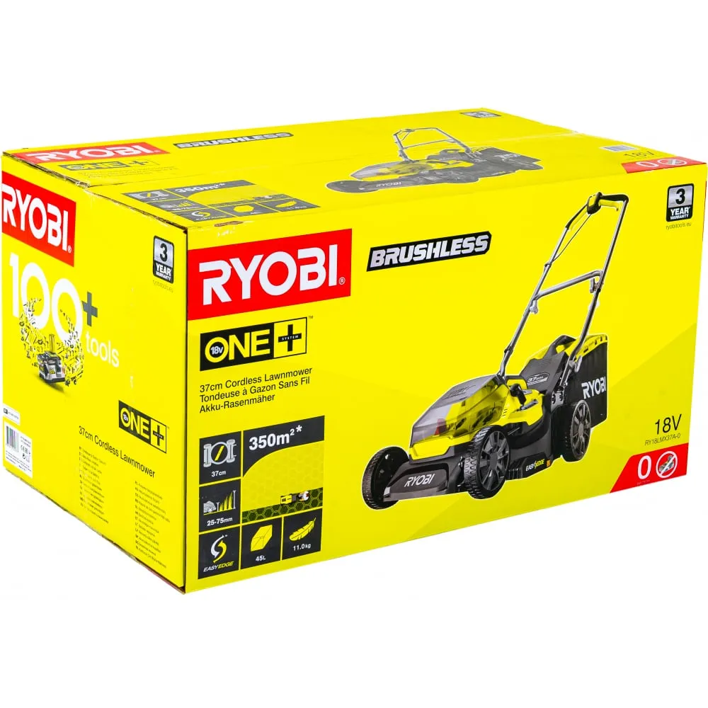 Фото Ryobi Бесщеточная Газонокосилка RY18LMX37A-0 без аккумулятора в комплекте 5133004597 16077858