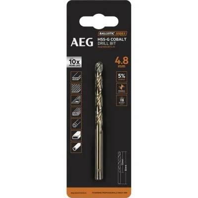 Сверло HSS-Co (4.8х52х86 мм) AEG AAKHSSCBT4-8 4932479331