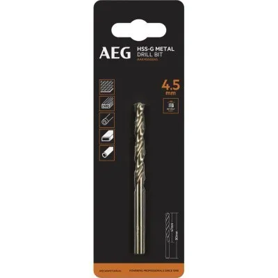 Сверло HSS-G (4.5х47х80 мм) AEG AAKHSSG045 4932479309