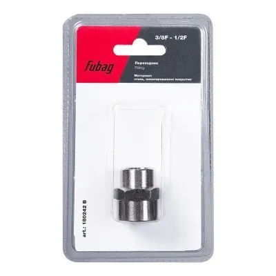 Переходник Fubag 3/8 дюйма F - 1/2 дюйма F, блистер 1 шт