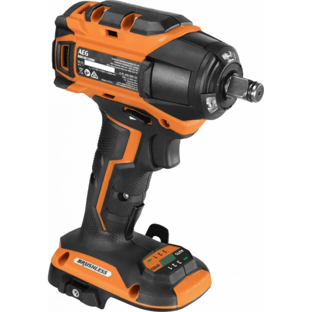 Фото Бесщеточный аккумуляторный ударный гайковерт AEG BSS18C12ZB6-0 4935472012 4935472012