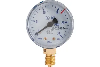 Манометр KRASS кислородный 25,0 МПа, M12, 50мм