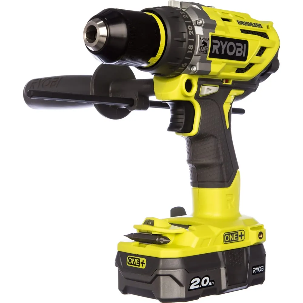 Ryobi ONE+ Бесщеточная ударная дрель шуруповерт R18PD7-220B 5133004295  купить в Челябинске - цена в интернет-магазине «От и До.ру»