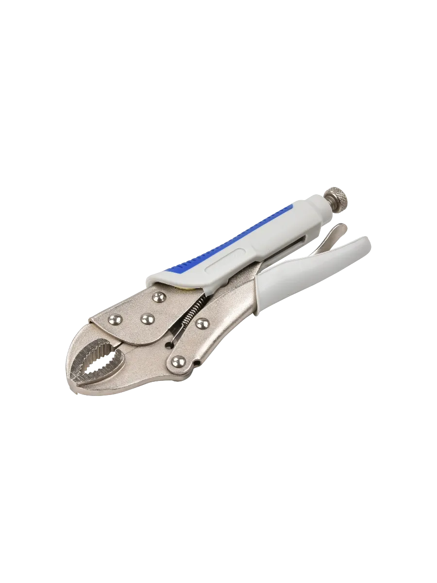 Фото Ручной зажим Aurora с полукруглыми губками и фиксатором 220 мм от001001419