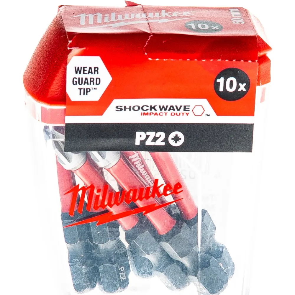 Фото Насадка SHOCKWAVE (10 шт; PZ2; 50 мм) Milwaukee 4932430866 4932430866