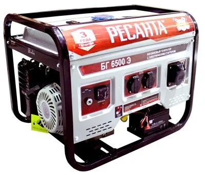Бензиновый генератор Ресанта БГ 6500 Э