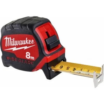 Рулетка Премиум с широким полотном Milwaukee 8м 4932471816