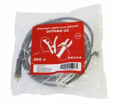 Комплект сварочных кабелей Оберон-20, 200 А, 2+1.5 м, тип разъема 10-25