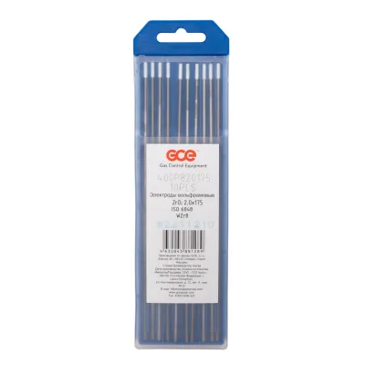 Электрод KRASS Wzr8 Белый, 2,0х175 мм, легирующие элементы: 0,7-0,9 % ZrO2 (оксид циркония)