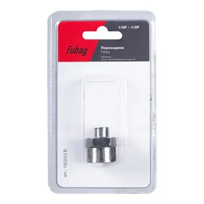 Переходник Fubag 1/8 дюйма F на 1/2 дюйма F, блистер 1 шт