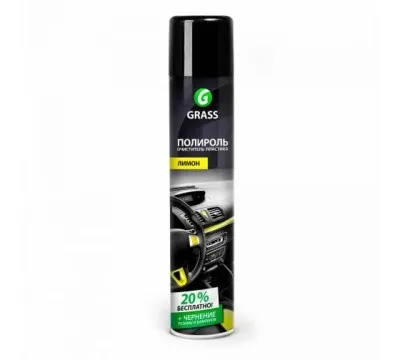 Полироль-очиститель пластика GRASS "Dashboard Cleaner" глянцевый (лимон) 750мл