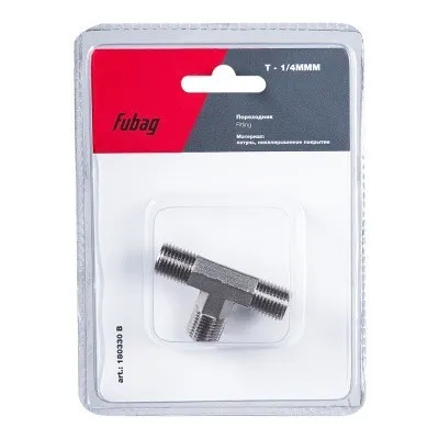 Переходник Fubag T - 1/4 дюйма MMM, блистер 1 шт