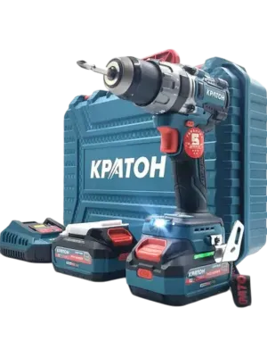 Дрель-шуруповерт ударная аккумуляторная бесщеточная КРАТОН "Pro Series" BICD18-85N (2хАКБ 4,0А·ч; ЗУ + кейс)