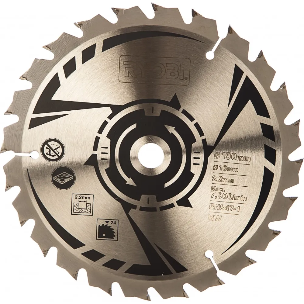 Фото Ryobi Пильный диск для RWS1250/1400/1600 CSB190A1 5132002580 15611272