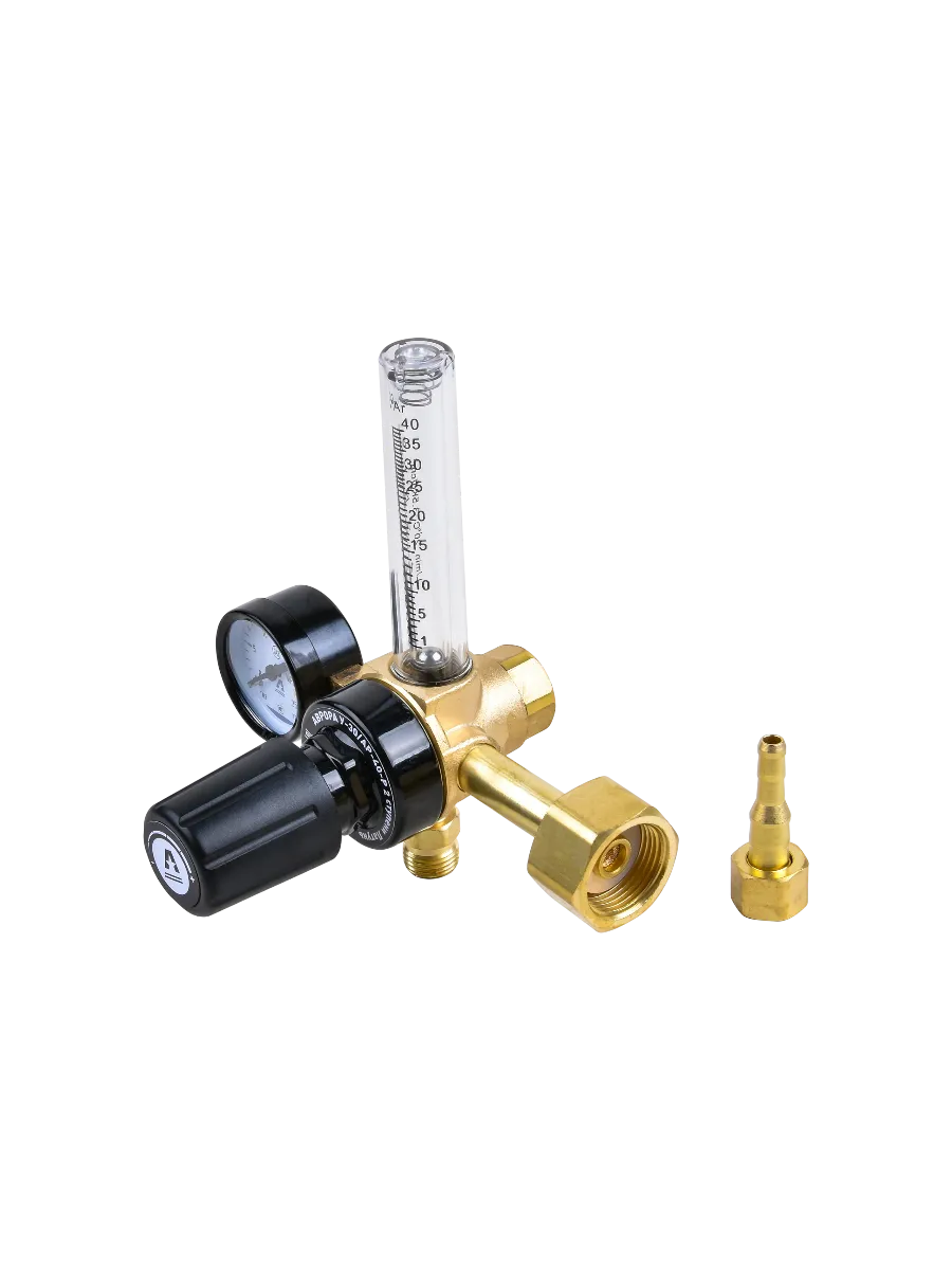 Фото Регулятор расхода газа Aurora У-30/АР-40-Р, 2 ступени, латунь от001001400