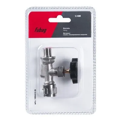 Вентиль Fubag 1/4 дюйма М, блистер 1 шт.
