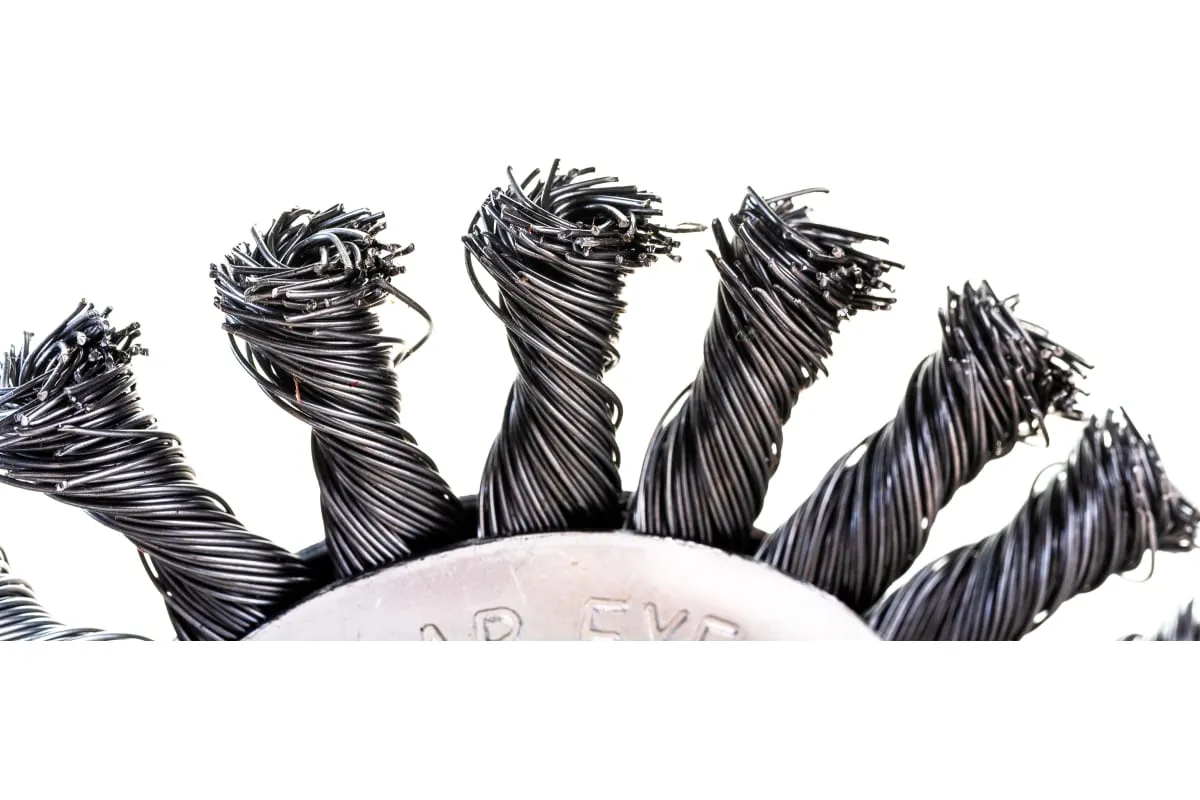 Фото Щетка круглая витая (115 мм) для УШМ №134 13115221 АТАКА 26588 26588