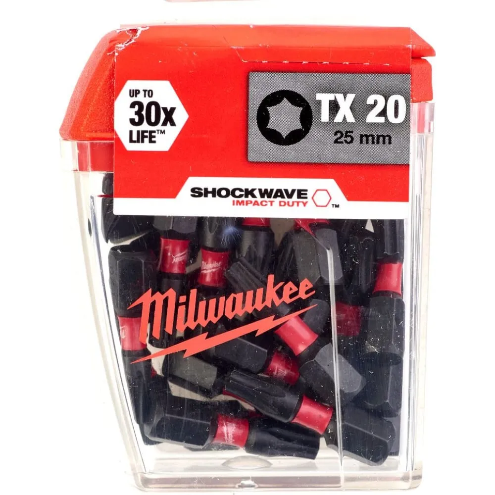 Фото Насадка SHOCKWAVE (25 шт; TX20; 25 мм) Milwaukee 4932430875 4932430875