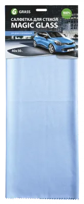 Салфетка из микрофибры GRASS "Magic Glass" для стекол (1шт)