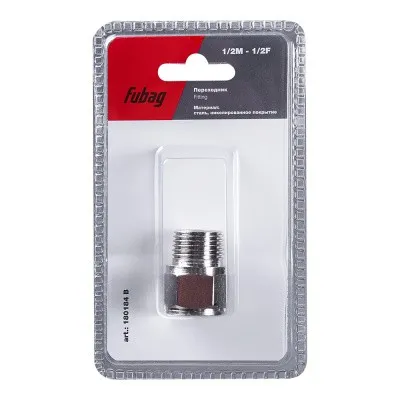 Переходник Fubag 1/2 дюйма M на 1/2 дюйма F, блистер 1 шт