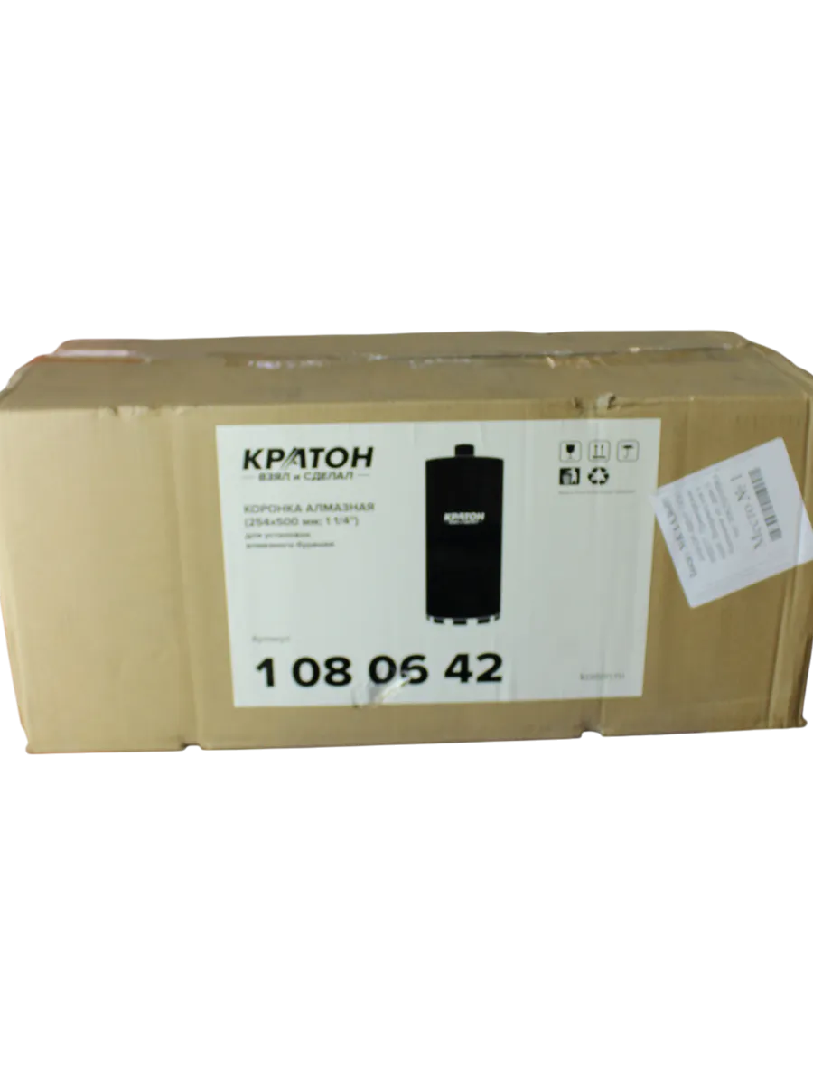 Фото Коронка алмазная КРАТОН (254х500 мм; 1 1/4") для установок алмазного бурения от002004090