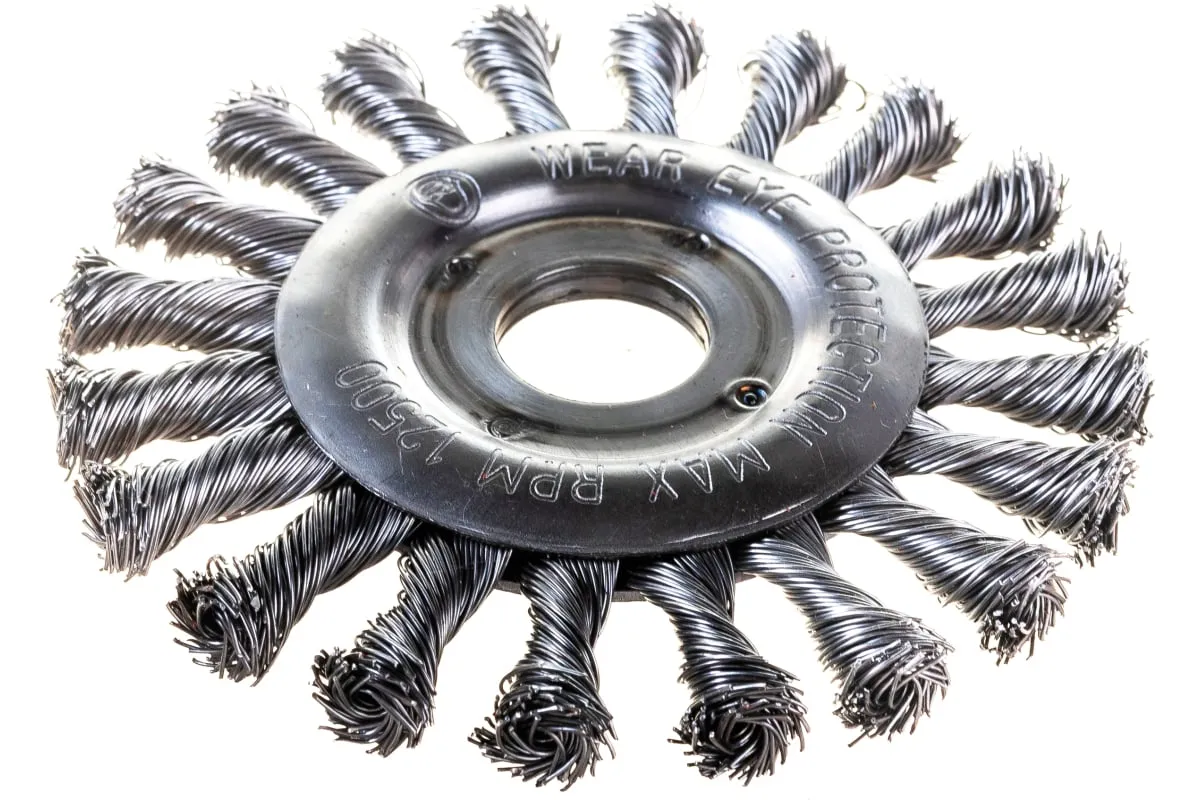 Фото Щетка круглая витая (115 мм) для УШМ №134 13115221 АТАКА 26588 26588