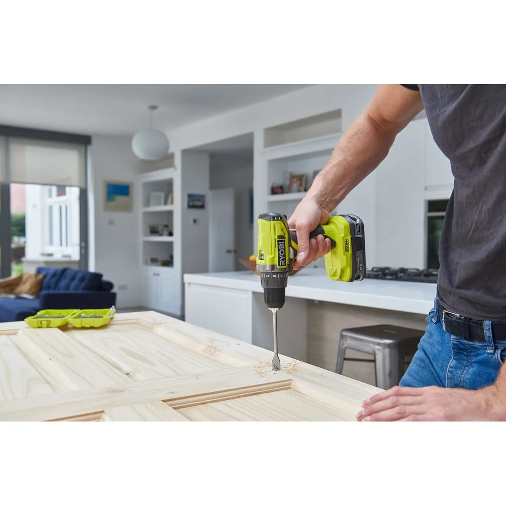 Фото Ryobi Аккумуляторная дрель-шуруповерт R18DD2-220S 5133003821 15784653