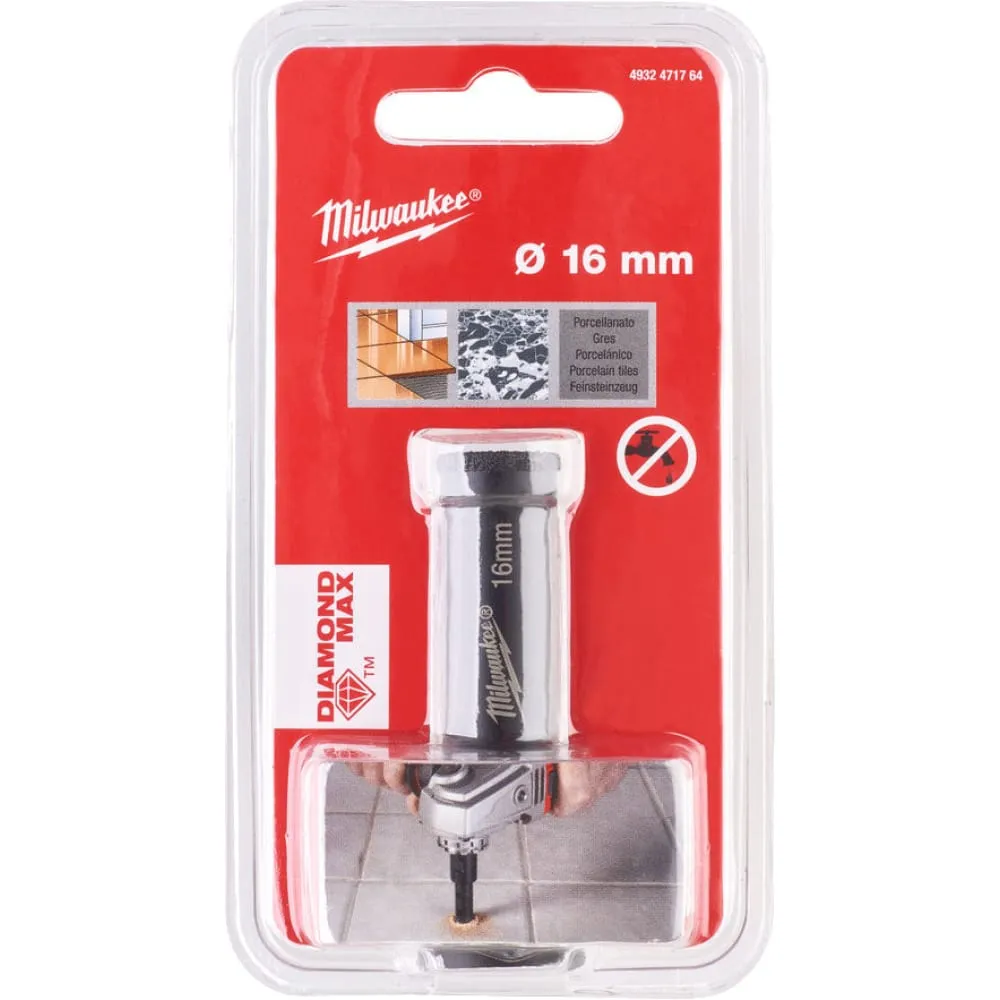 Фото Сверло алмазное корончатое (16 мм; М14) Milwaukee 4932471764 4932471764