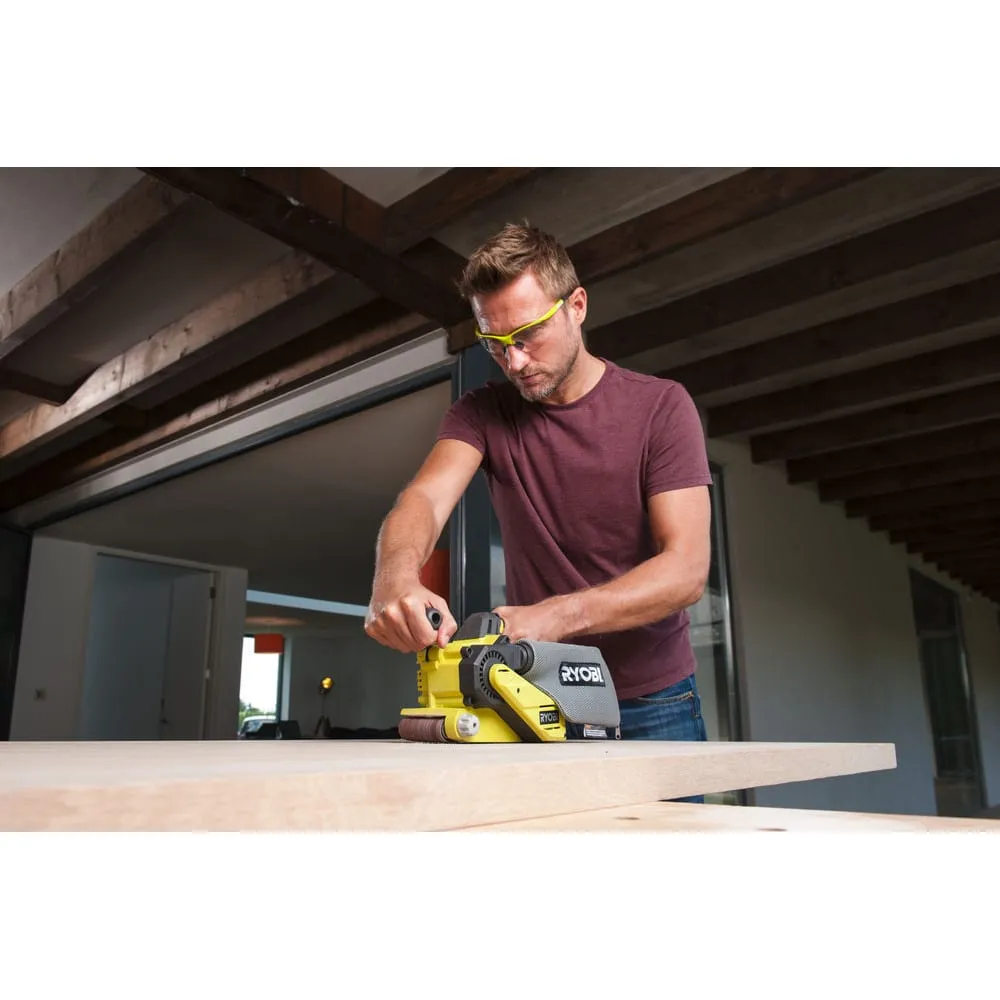 Фото Ryobi ONE+ ленточная шлифмашина R18BS-0 без аккумулятора в комплекте 5133002916 15642341