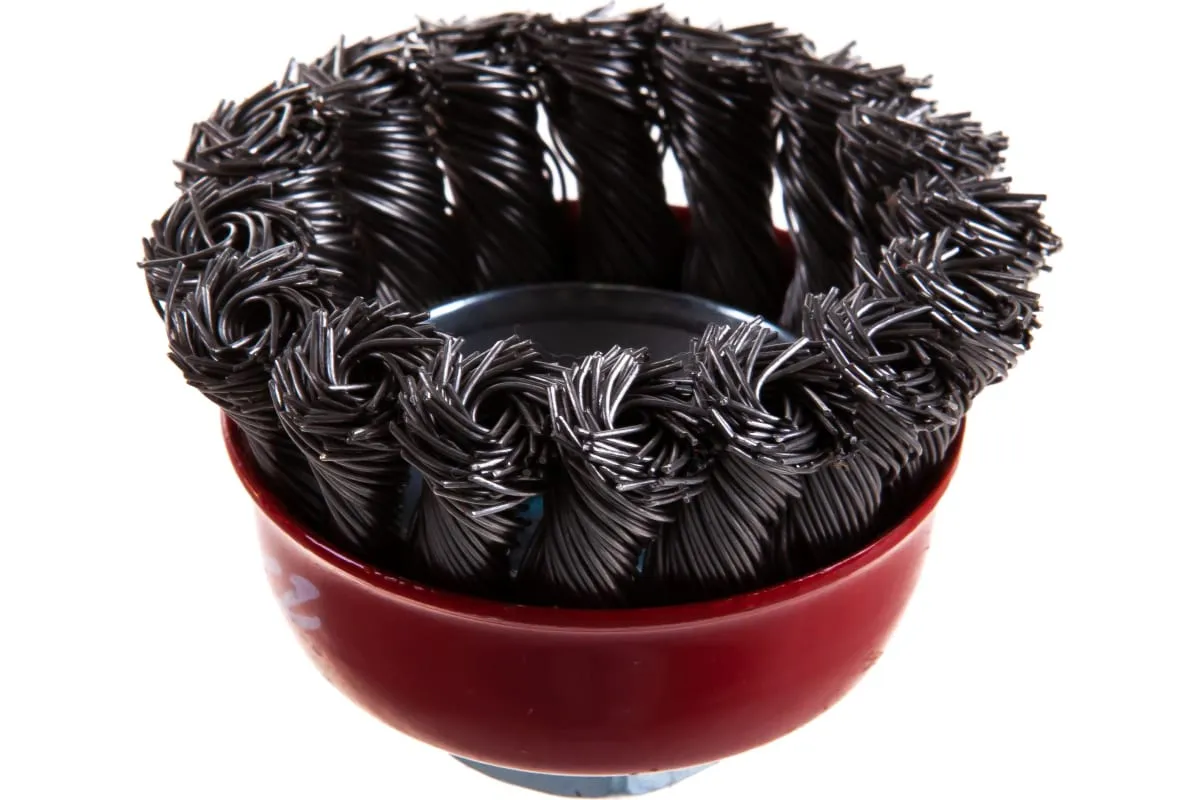 Фото Щетка чашеобразная витая (65 мм; M14) нержавеющая сталь №160 2106514450 АТАКА 34724 34724