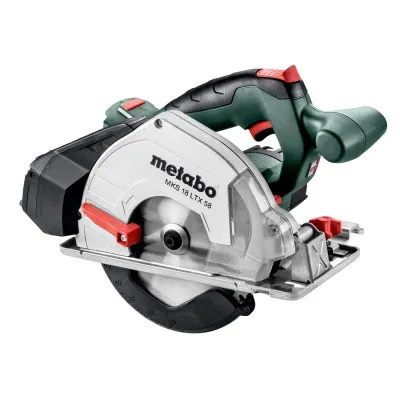 Аккумуляторная дисковая пила по металлу Metabo MKS 18 LTX 58 вставка в кофр MetaLoc в комплекте
