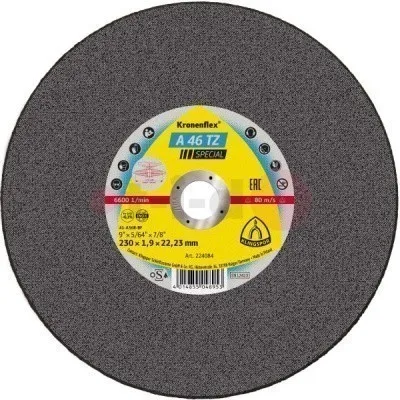 Отрезной круг Klingspor A 46 TZ Special 180x1,6x22,23, упаковка 25 шт