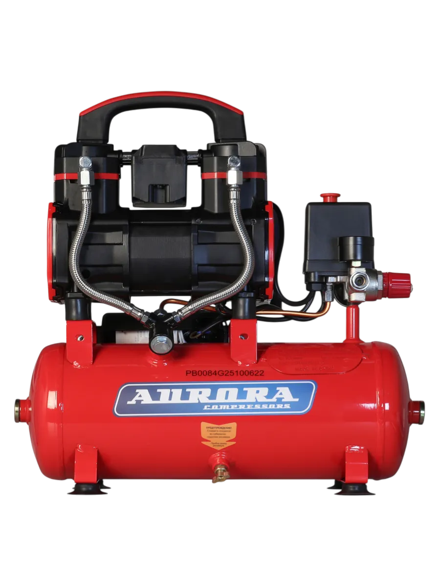 Фото Компрессор PASSAT-8 BLACK 4G тихий, без масл. (8л, 170л/мин, 0.9кВт) от001001444