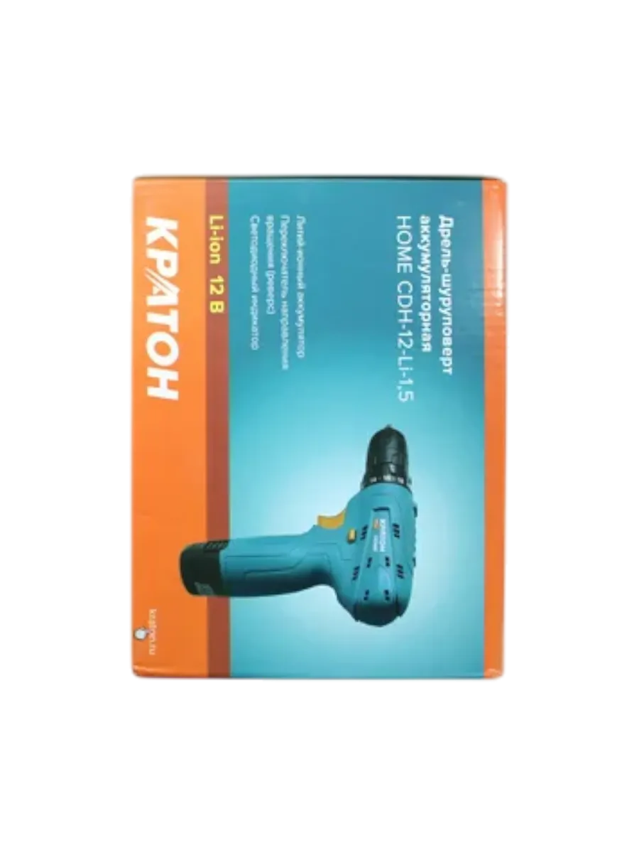 Фото Дрель-шуруповерт аккумуляторная Кратон Home CDH-12-Li-1,5 от002004152