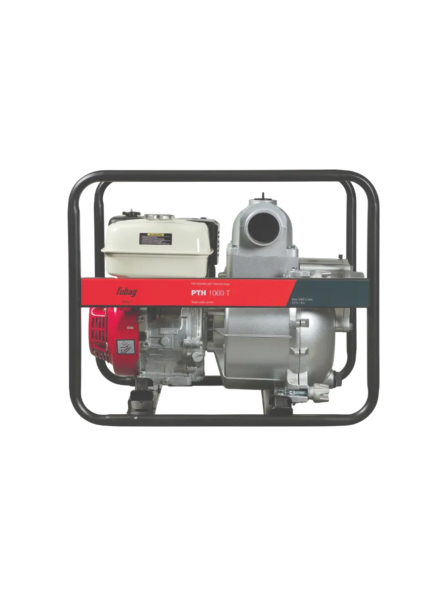 Фото Мотопомпа бензиновая Fubag для сильнозагрязненной воды PTH 1000Т от004002534