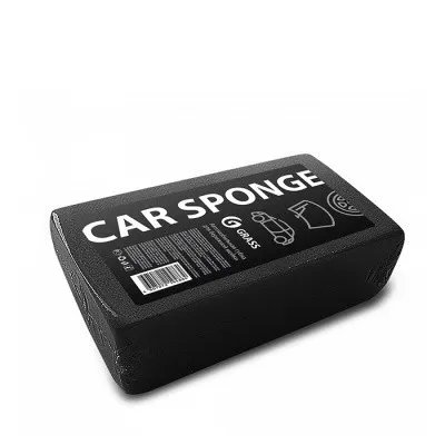 Губка автомобильная GRASS, 19х11х5,5 см, черная