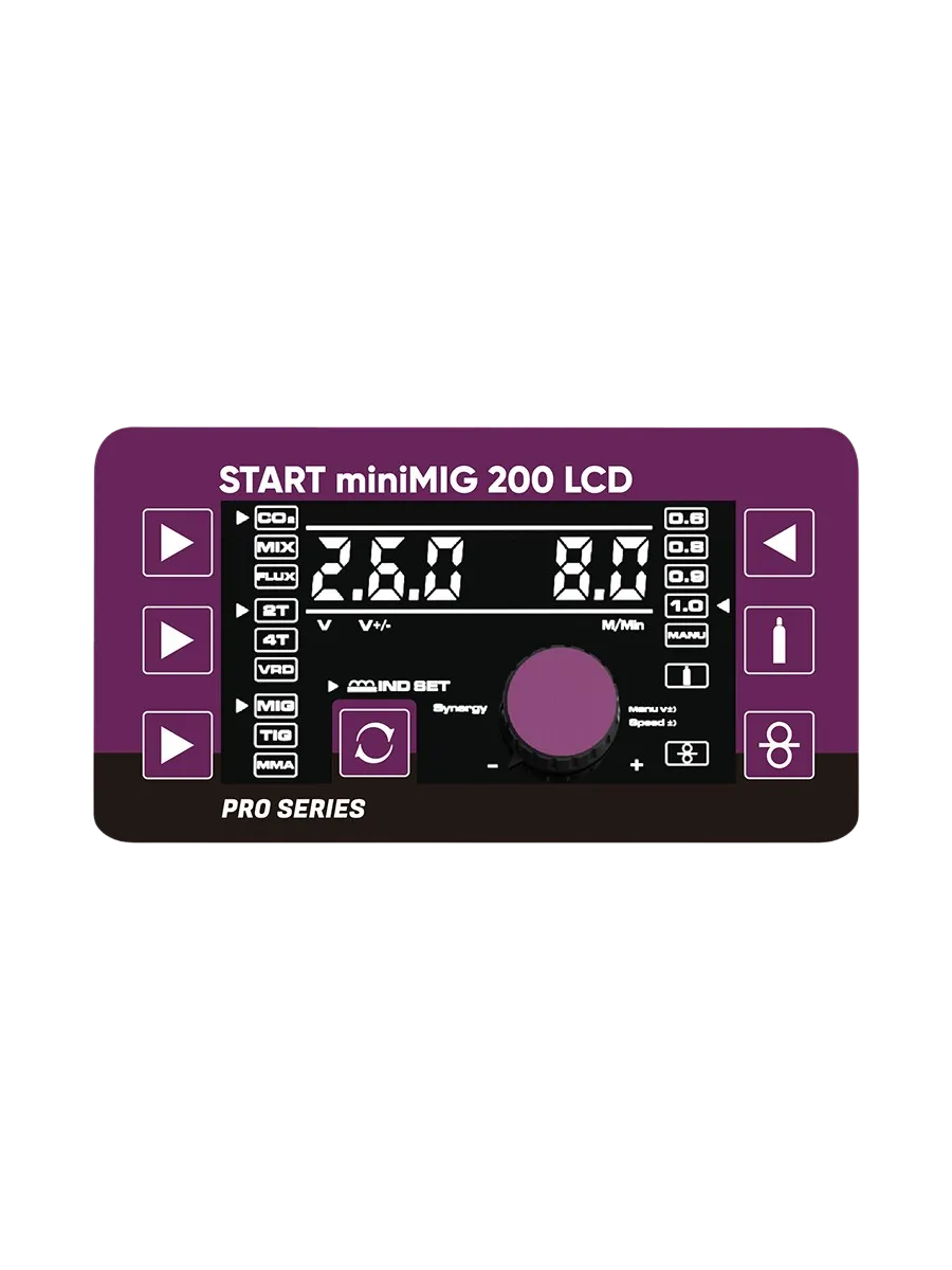 Фото START miniMIG 200 LCD Сварочный полуавтомат 2W202L 2W202L