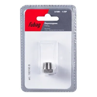 Переходник Fubag 3/8 дюйма M на 1/8 дюйма F, блистер 1 шт