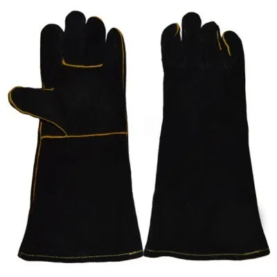 Краги черные с подкладкой "Агат"