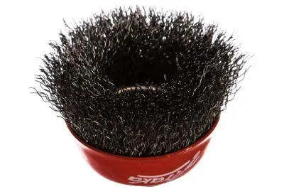 Щетка чашеобразная, гофрированная стальная проволока (60 мм; М14) для УШМ №130 АТАКА 26584